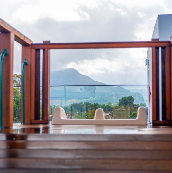 Rooftop view to the escarpment