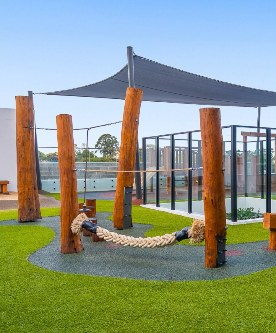 Rooftop nature play area