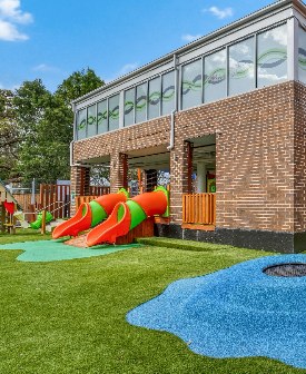 Completed childcare centre play area